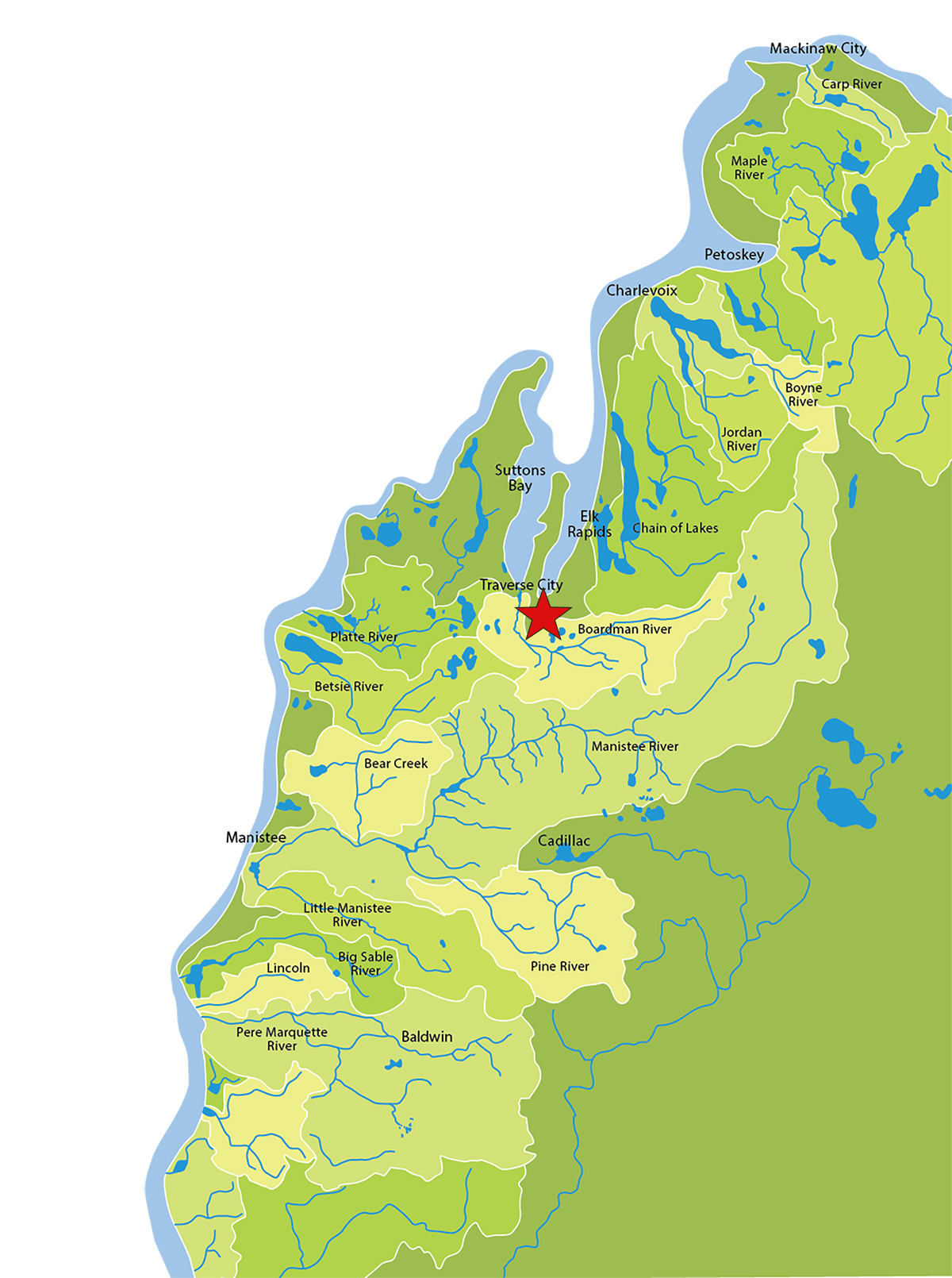Boardman Dam Map