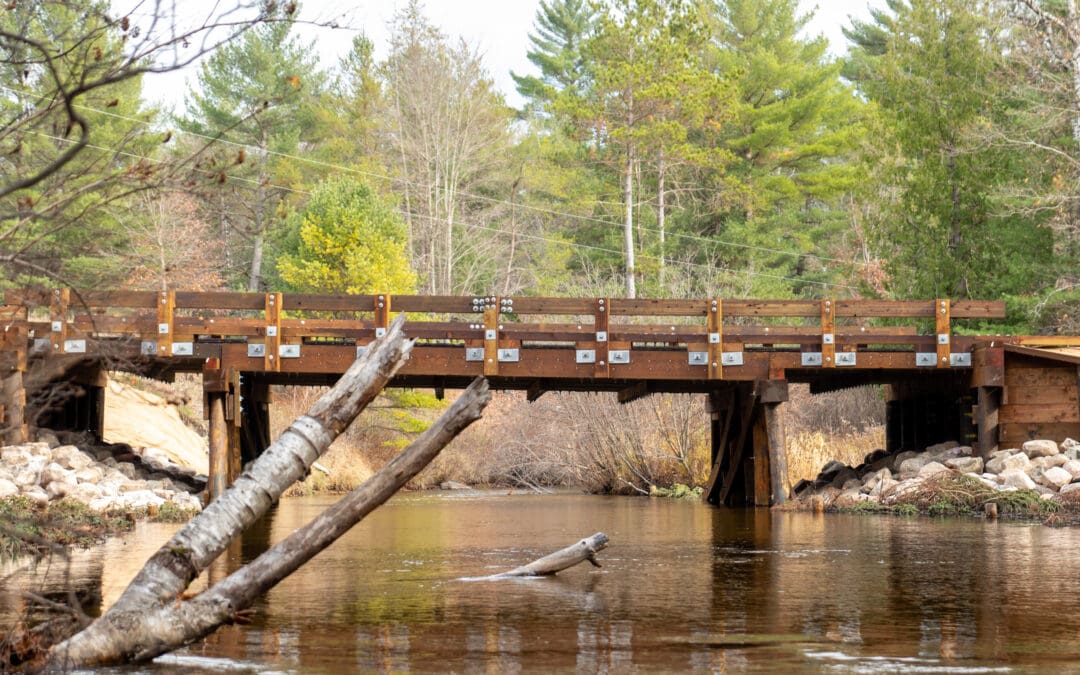 New Timber Bridge Frees Up Miles of the Ottaway (Boardman) River